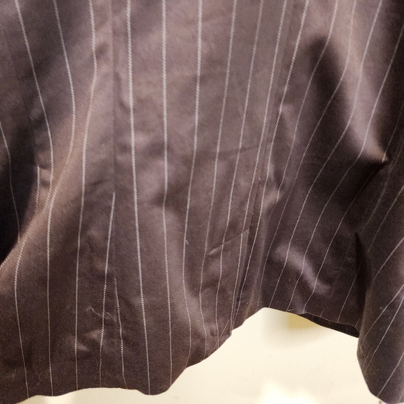 WORTHINGTON Brown Pinstripe Women's  Blazer Size 14 - Picture 4 of 11